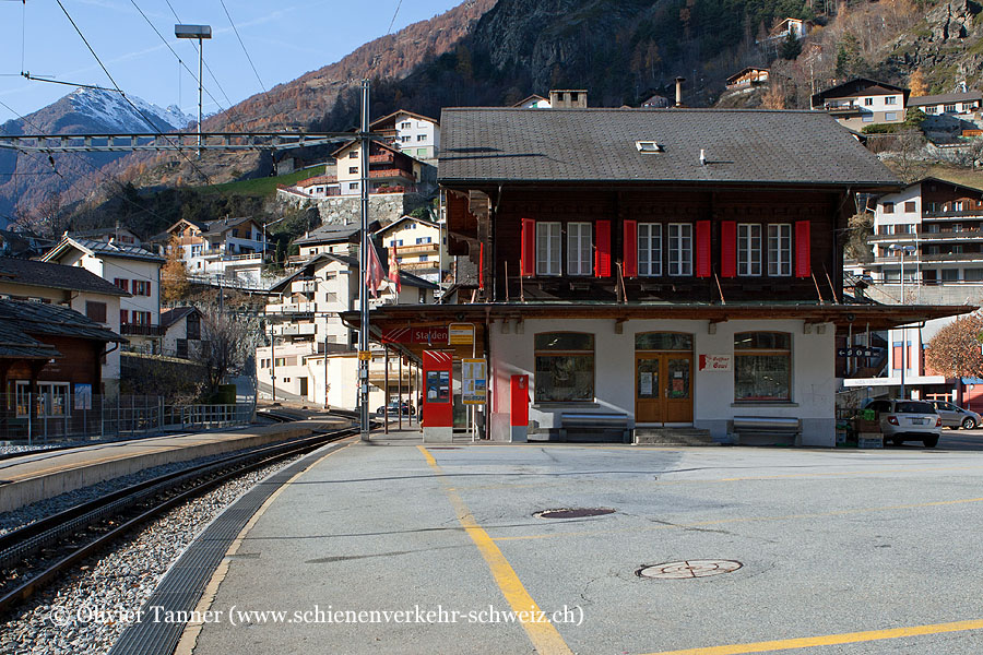 Bahnhof "Stalden-Saas"