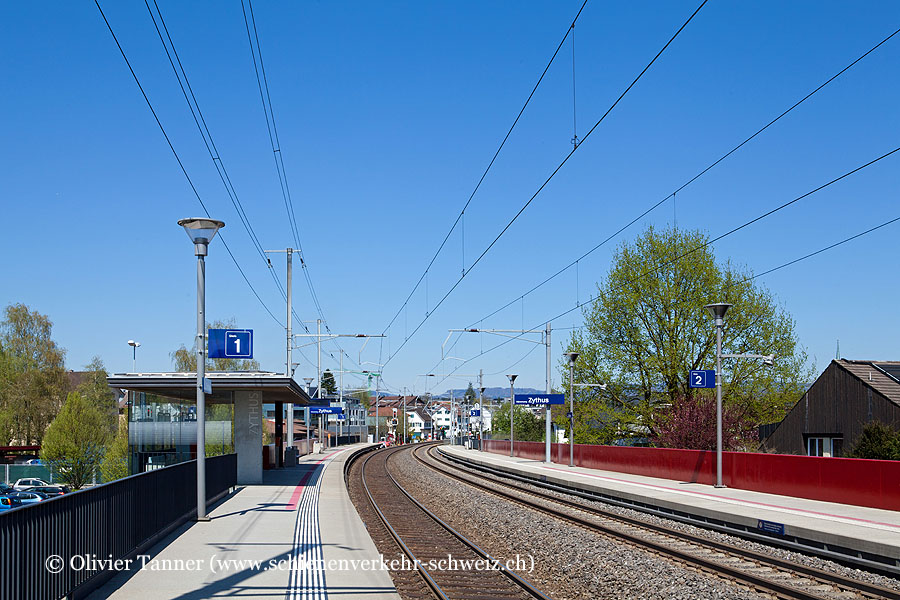 Bahnhof "Hünenberg Zythus"
