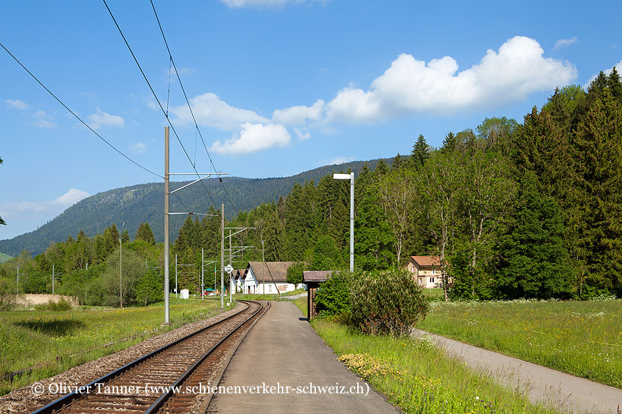 Bahnhof "La Presta Mines d’asphalte"
