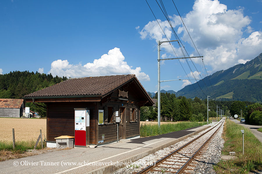 ehemaliger Bahnhof "La Tour-de-Trême Parqueterie"