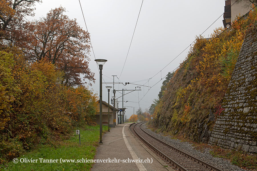 ehemaliger Bahnhof "Montmollin-Montezillon"