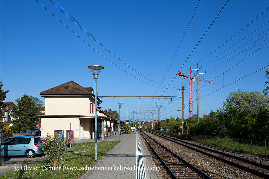 Bahnhof "St-Blaise-Lac"