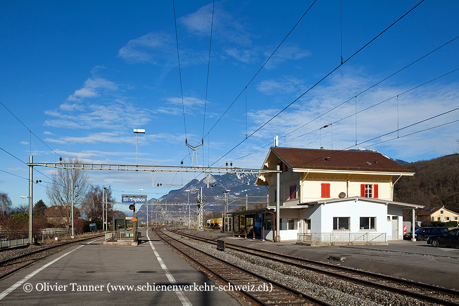 ehemaliger Bahnhof "St-Triphon"