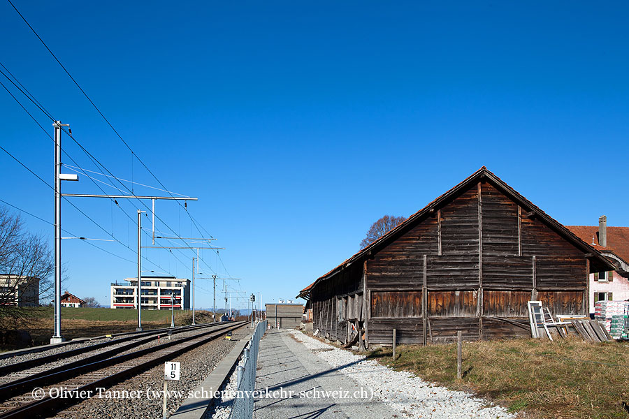 ehemaliger Bahnhof "Vuisternens-devant-Romont"