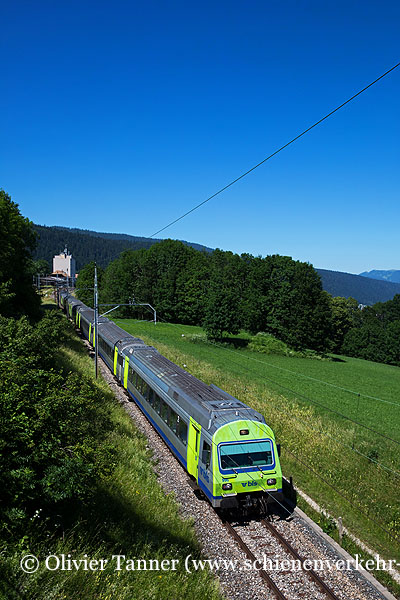 Einheitswagen III Pendelzug als RE La Chaux-de-Fonds – Neuchâtel – Bern