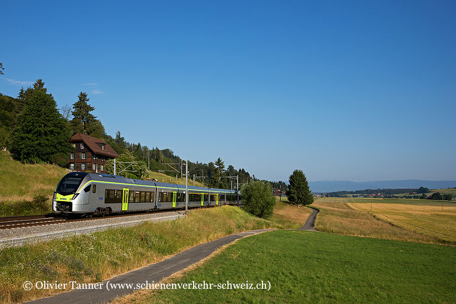 RABe 528 128 als RE Biel/Bienne – Zollikofen – Ostermundigen – Spiez – Brig (via VL Wankdorf)