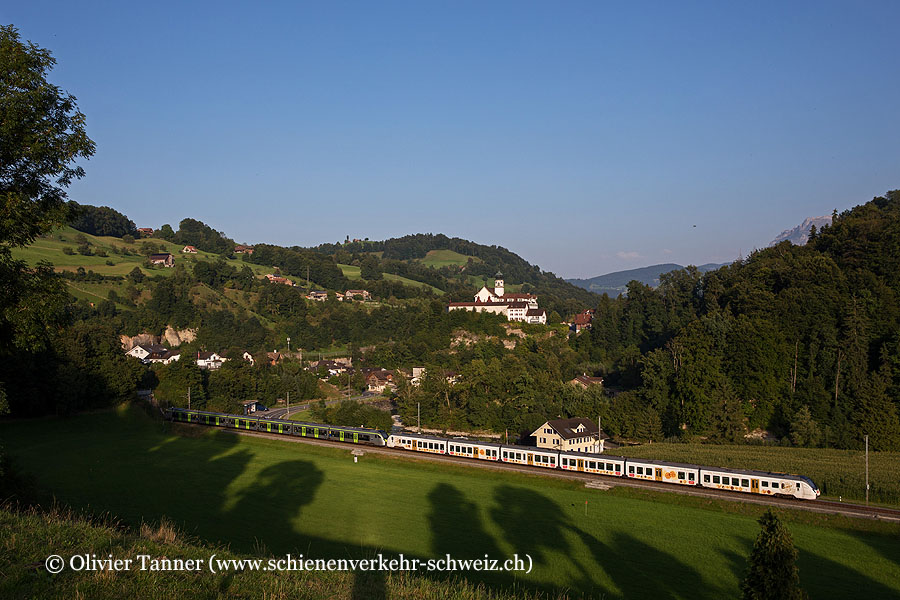 RABe 528 211 und RABe 528 110 ’’Kambly’’ als S6 Langenthal / Langnau i. E – Wolhusen – Luzern