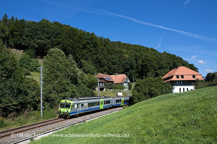 Nahverkehrspendelzug mit RBDe 565 738 als S52 Bern – Kerzers