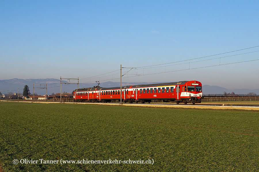 Steuerwagen mit RBDe 566 227 als RE Solothurn – Burgdorf – Konolfingen – Thun