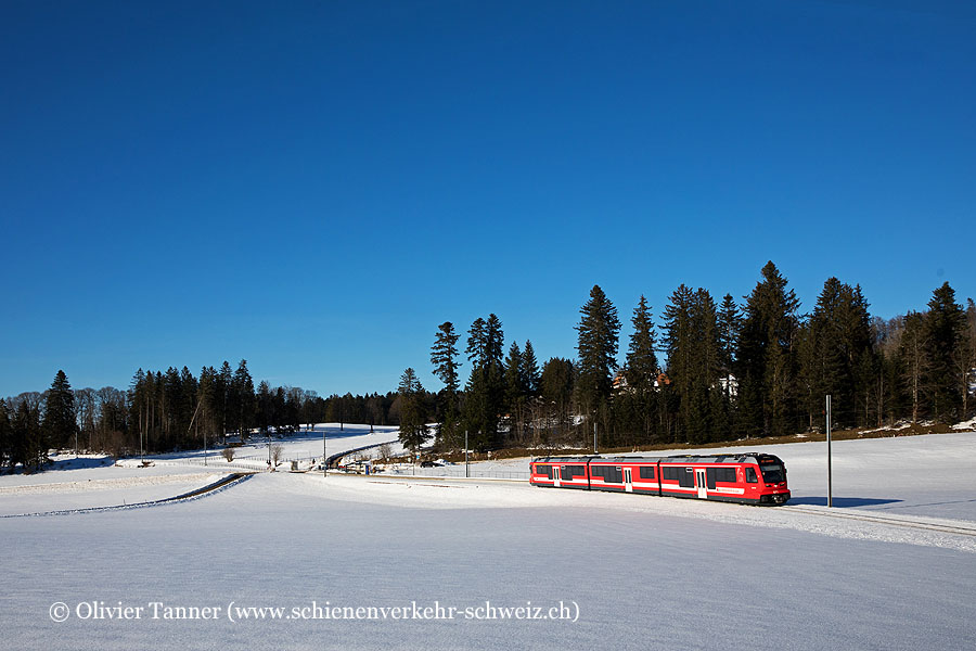 ABe 4/12 671 auf dem Weg nach La Chaux-de-Fonds