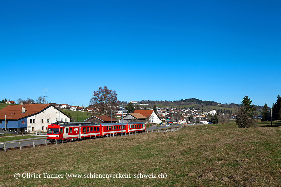 BDe 4/4’’ 611 auf dem Weg nach La Chaux-de-Fonds