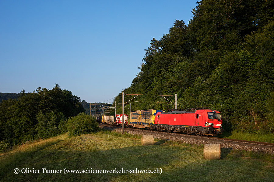 Br 193 346 mit einem Transitgüterzug
