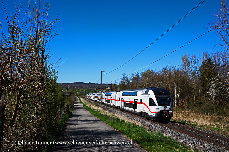 KISS 4102 als IC Stuttgart Hbf – Horb – Singen (Hohentwiel) – Zürich HB