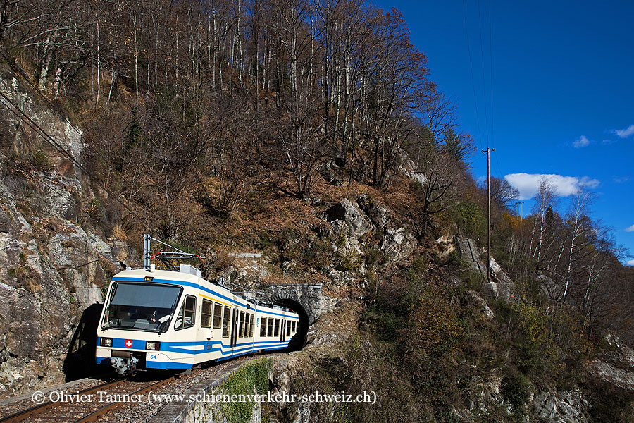 ABe 4/6 54 als Regionalzug Locarno – Camedo