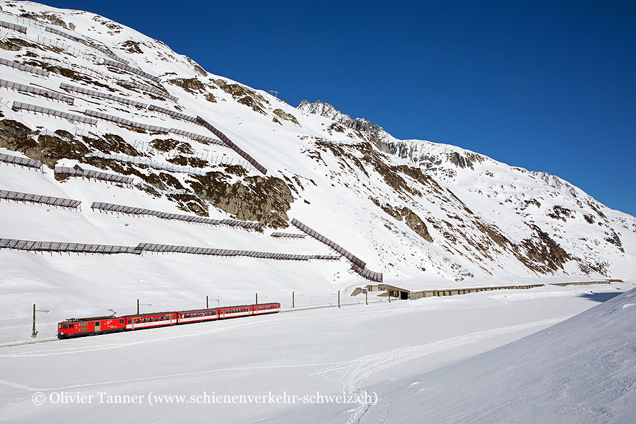 Deh 4/4 95 als Regio Disentis/Mustér – Andermatt