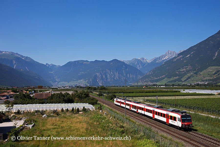 Domino mit RBDe 560 405 als Regio Monthey – Sion – Brig