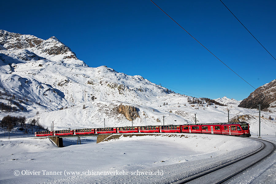 ABe 8/12 3511 mit Bernina Express Chur – Tirano