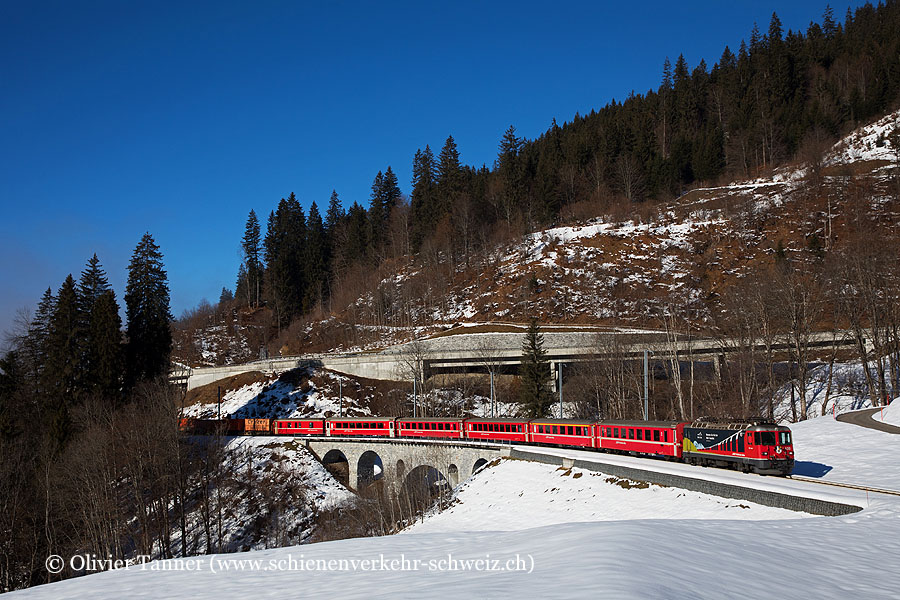 Ge 4/4’’ 620 ’’RhB-Club’’ mit RE Disentis/Mustér – Chur – Scuol-Tarasp