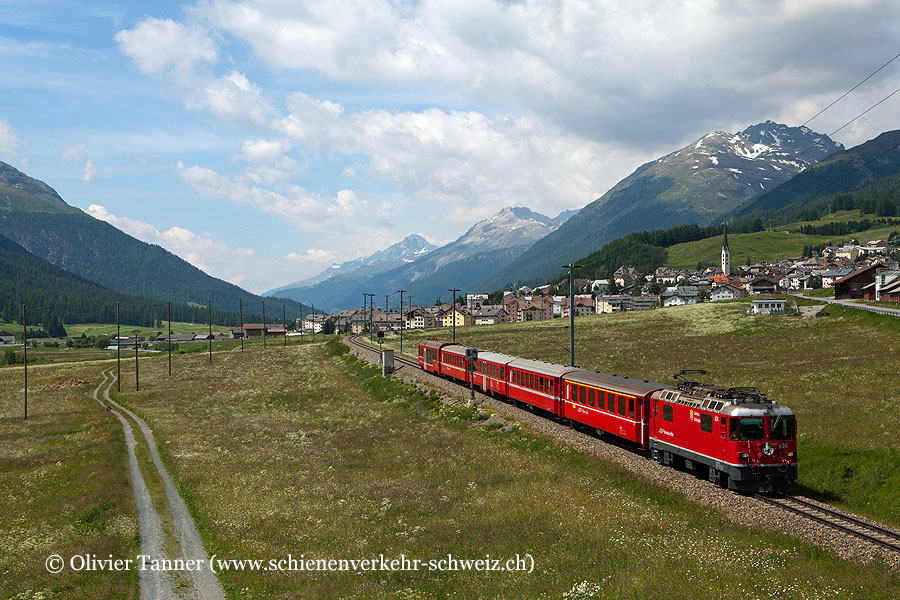 Ge 4/4’’ 624 mit Regio Pontresina – Scuol-Tarasp