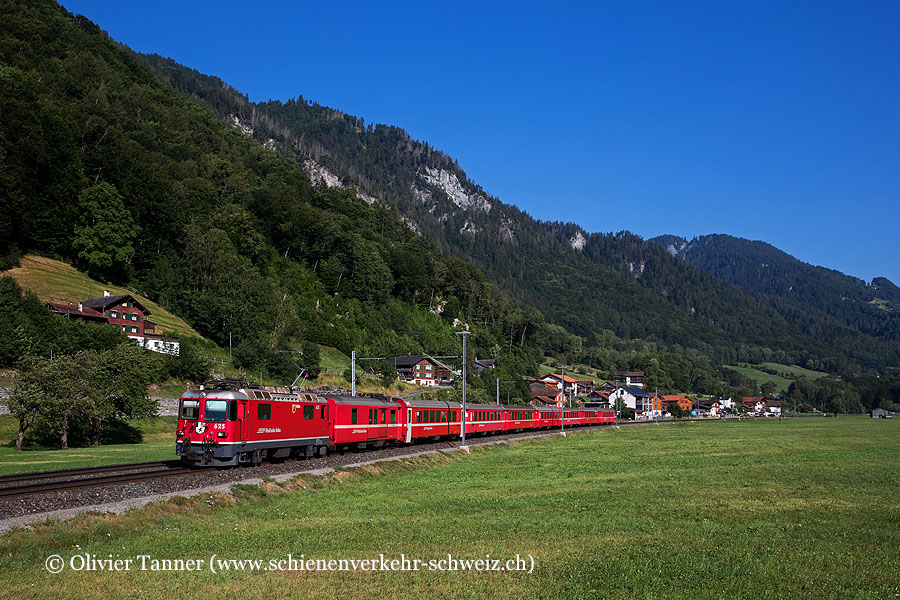 Ge 4/4’’ 625 mit RE Scuol-Tarasp – Chur – Disentis/Mustér