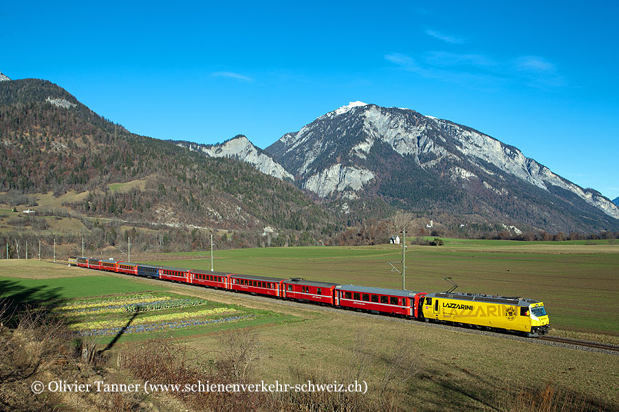 Ge 4/4’’’ 644 ’’Lazzarini’’ mit dem Albula-Schnellzug