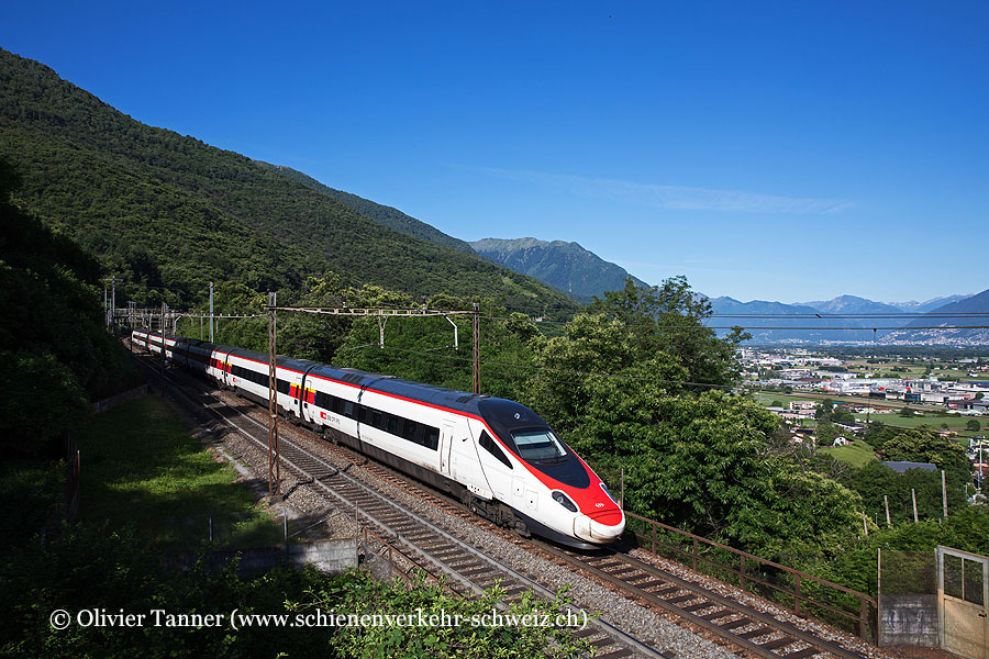 RABe 503 019 als EC Milano Centrale – Zürich