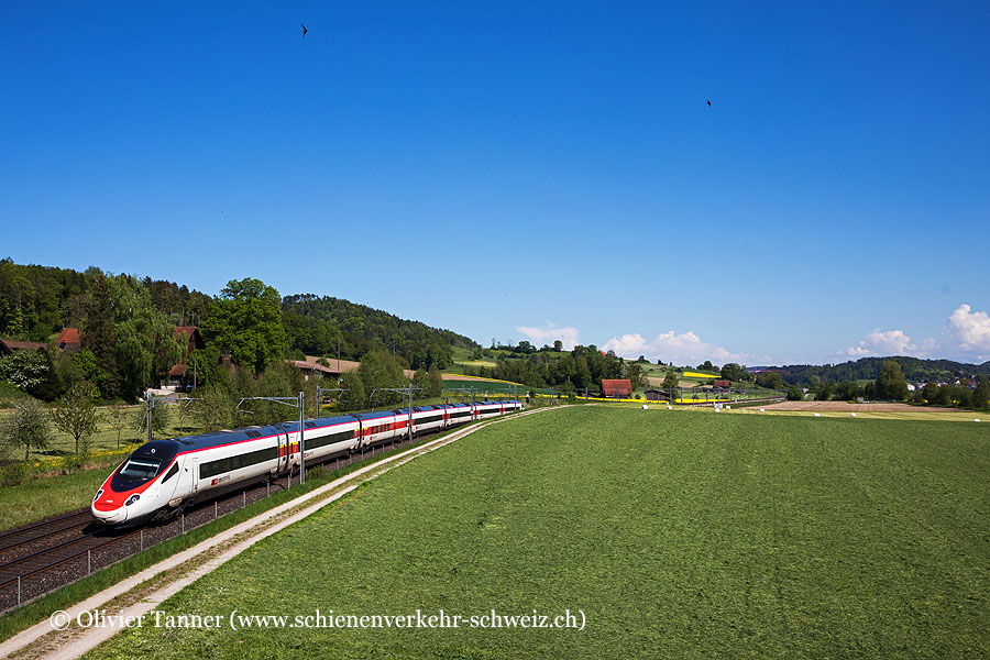 RABe 503 020 als EC München – St. Gallen – Zürich