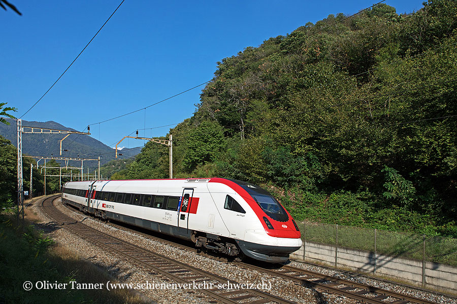 RABDe 500 001 als IC21 Basel – Luzern – Lugano