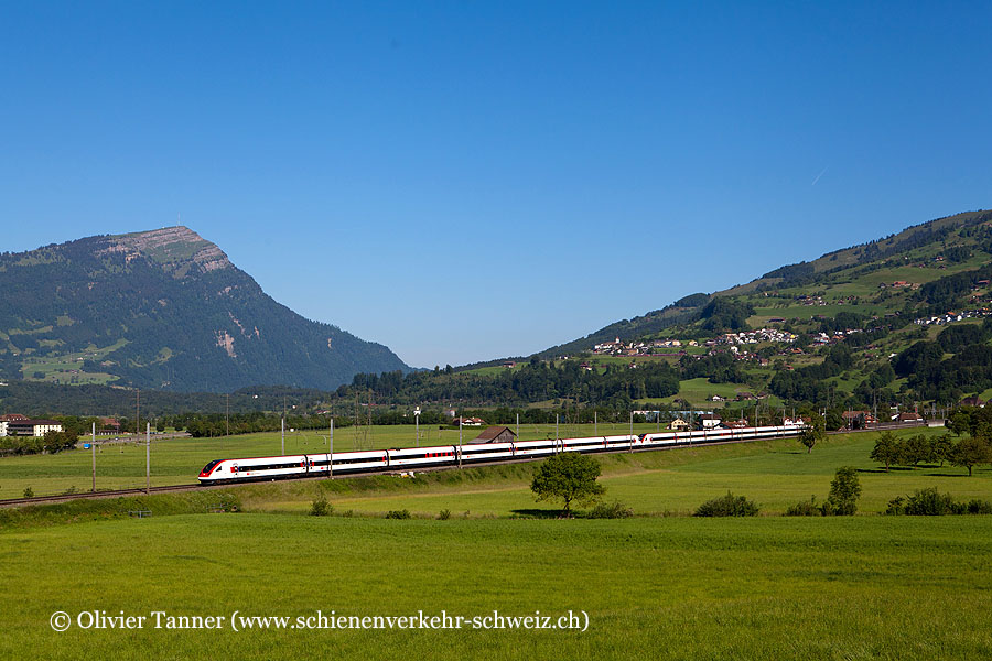 RABDe 500 003 und RABDe 500 011 als ICN Zürich – Lugano