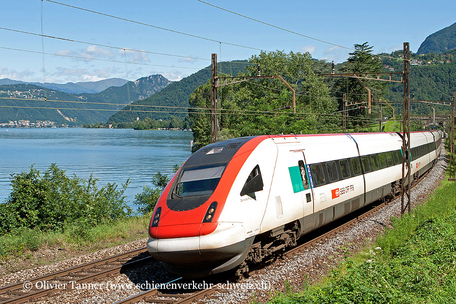 RABDe 500 013 als Leerzug Lugano – Chiasso