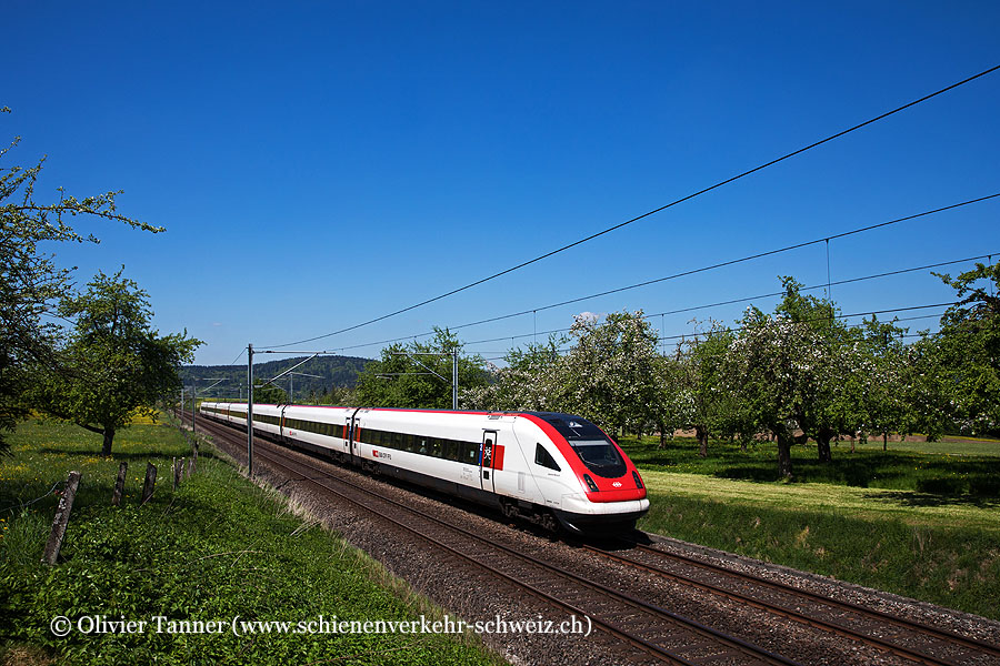 RABDe 500 020 als IC5 Lausanne – Zürich – St. Gallen