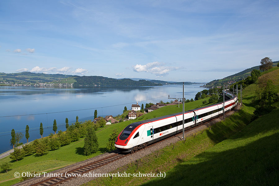 RABDe 500 021 und RABDe 500 026 als ICN Zürich – Lugano