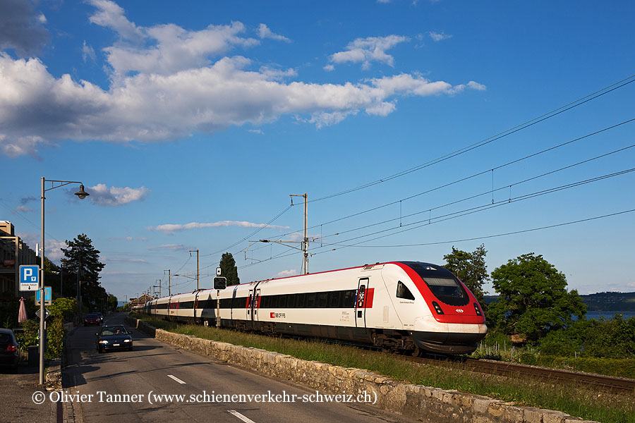 RABDe 500 023 und RABDe 500 001 als IC5 St. Gallen – Zürich – Lausanne