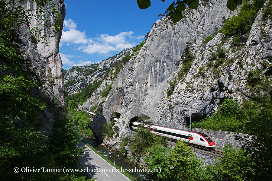 RABDe 500 036 als IC51 Biel/Bienne – Laufen