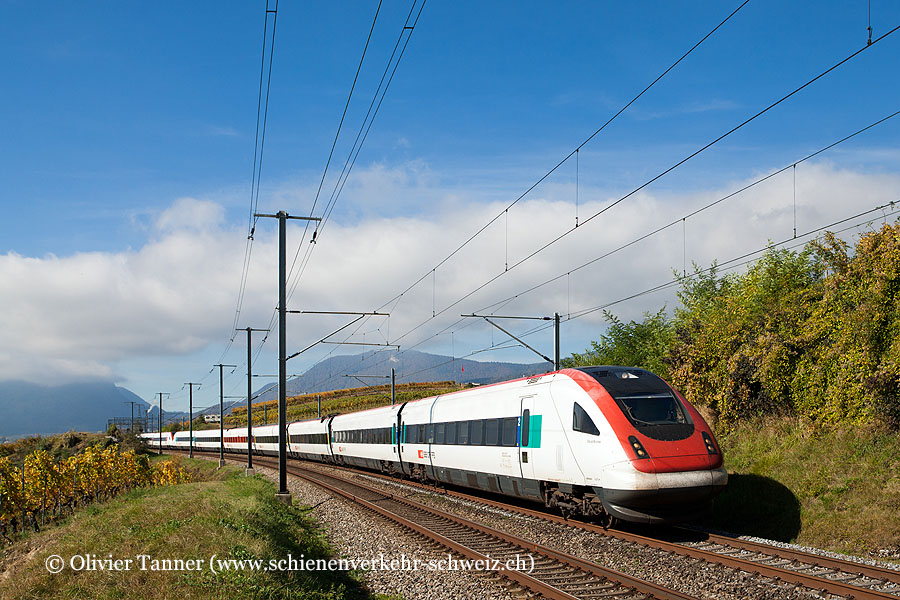 RABDe 500 042 und RABDe 500 022 als ICN Lausanne – Zürich – St. Gallen