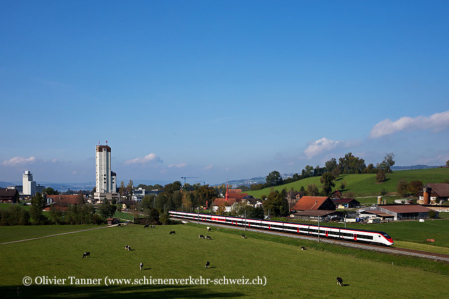 Giruno RABe 501 015 als IC21 Basel – Luzern – Lugano