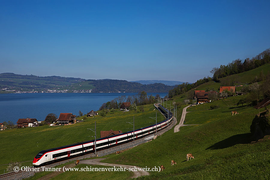 Giruno RABe 501 016 und RABe 501 009 als EC Zürich – Milano Centrale