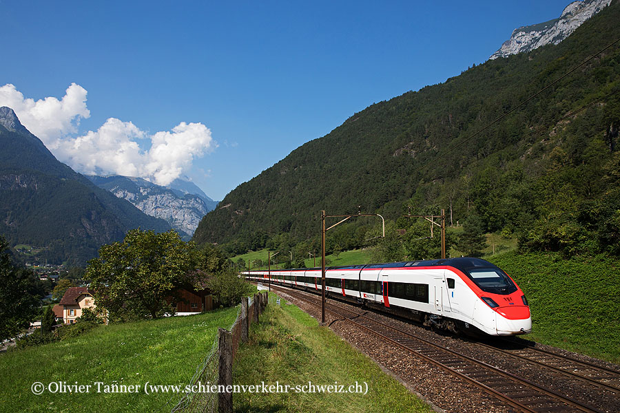 Giruno RABe 501 020 und RABe 501 027 als EC Zürich – Milano Centrale