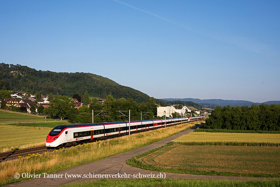Giruno RABe 501 021 und RABe 501 002 als IC3 Basel – Zürich – Chur