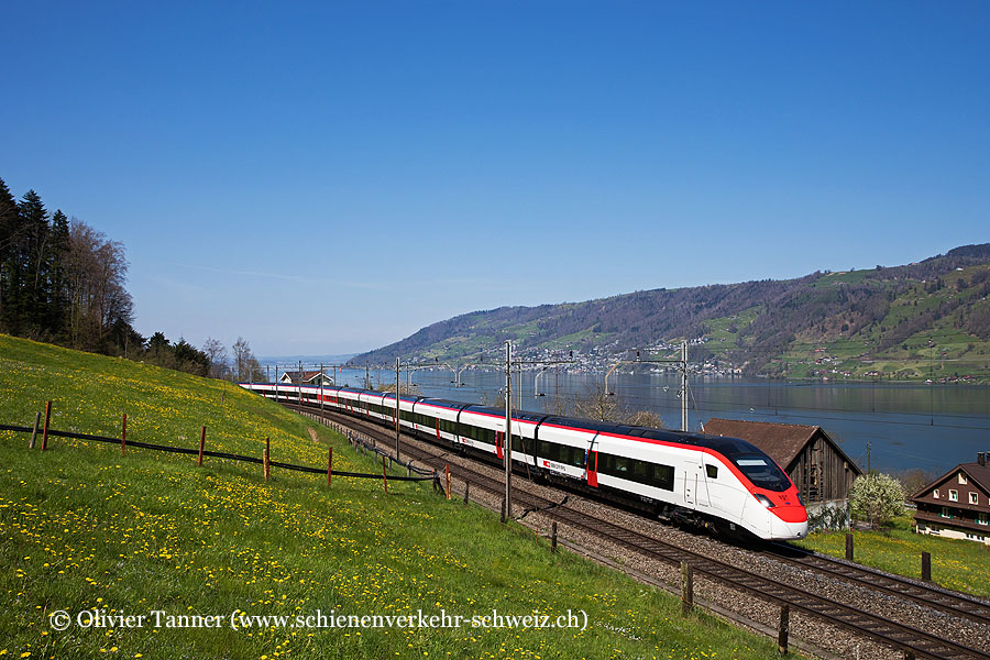 Giruno RABe 501 028 als IC21 Basel – Luzern – Lugano