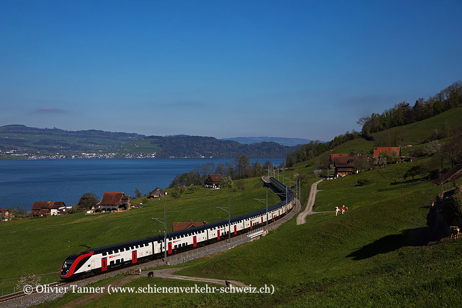 RABe 502 221 und RABe 502 226 als IC2 Zürich – Lugano