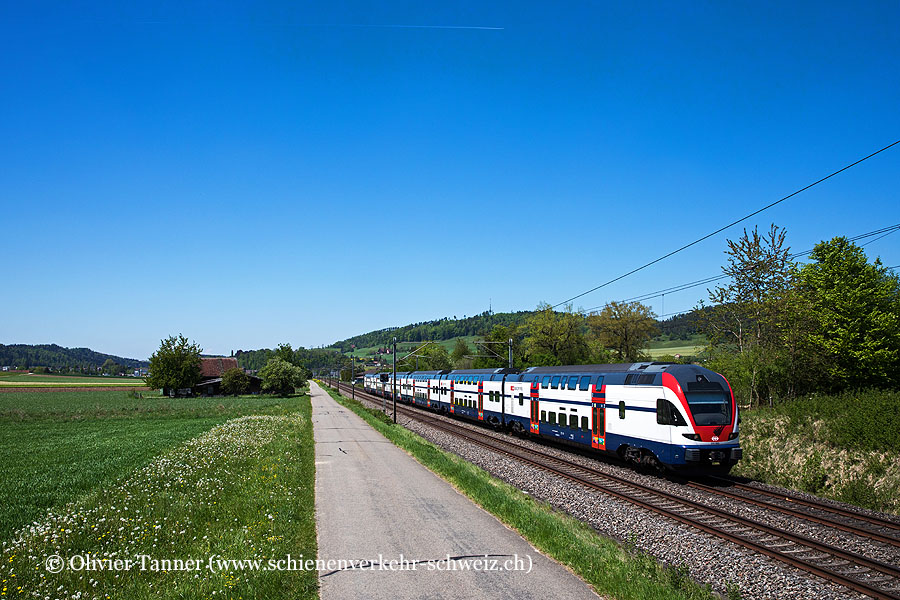 RABe 511 003 als S12 Brugg – Baden – Zürich HB – Zürich Stadelhofen – Winterthur – Wil SG