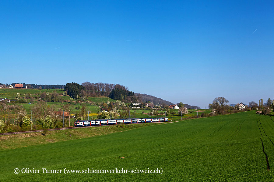 RABe 511 007 als S5 Pfäffikon SZ – Wetzikon – Zürich HB – Affoltern am Albis – Zug