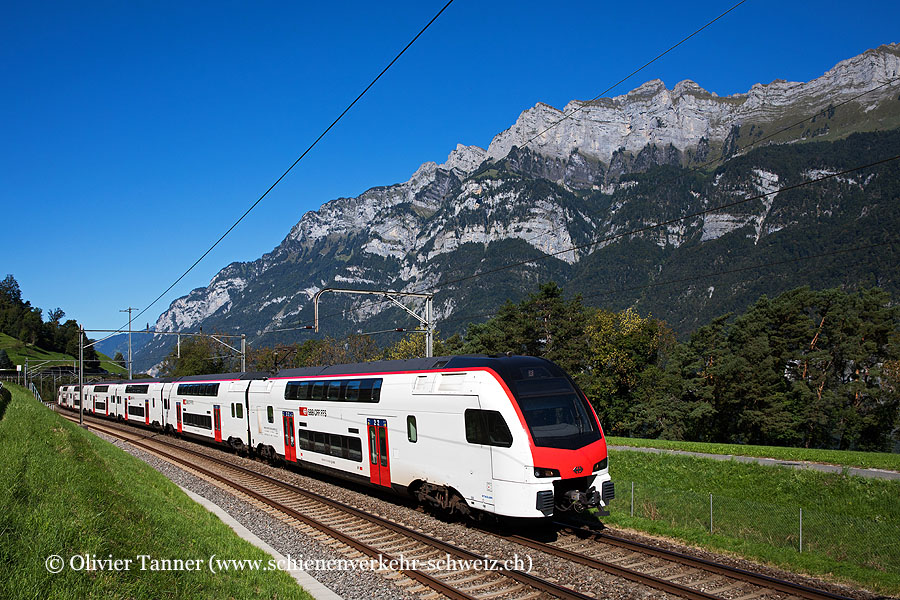 RABe 512 002 und RABe 512 037 als IR35 Bern – Zürich – Chur