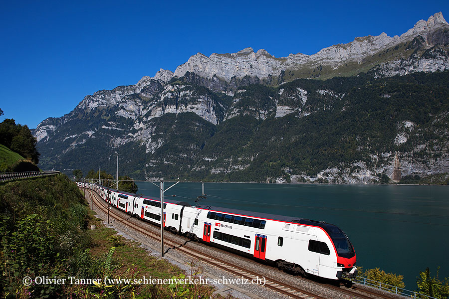 RABe 512 005 und RABe 512 033 als IR35 Bern – Zürich – Chur