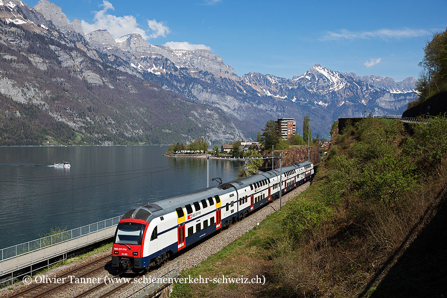 RABe 514 052 als S2 Unterterzen – Ziegelbrücke – Pfäffikon SZ – Zürich HB – Zürich Flughafen