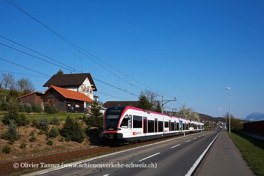 RABe 520 009 und RABe 520 012 als S9 Luzern – Lenzburg