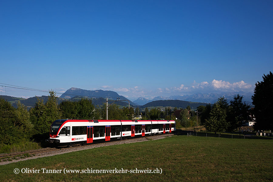 RABe 520 010 als S9 Luzern – Lenzburg