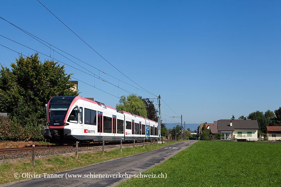 RABe 520 015 als S28 Lenzburg – Zofingen