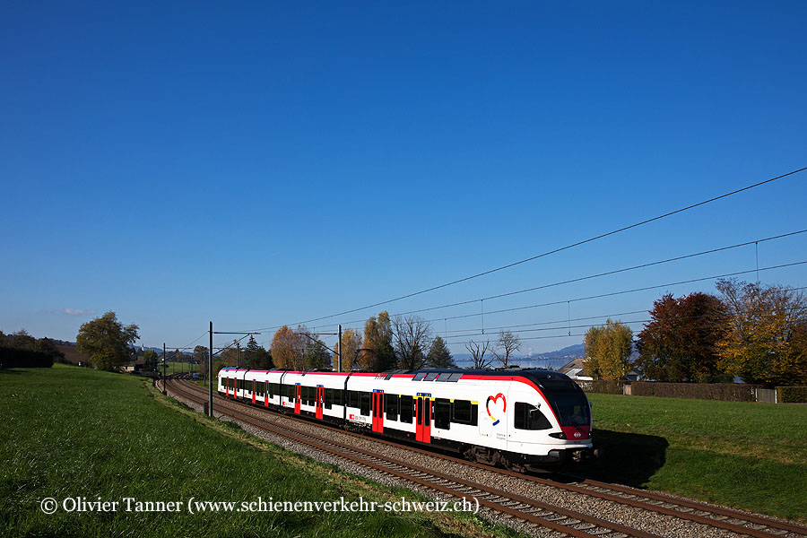 RABe 521 027 als S1 Sursee – Baar